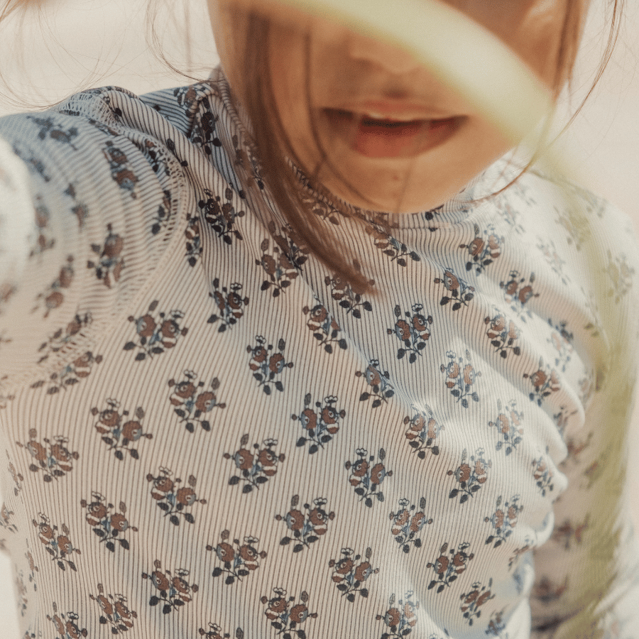 The Printed Romper - Vintage Rose