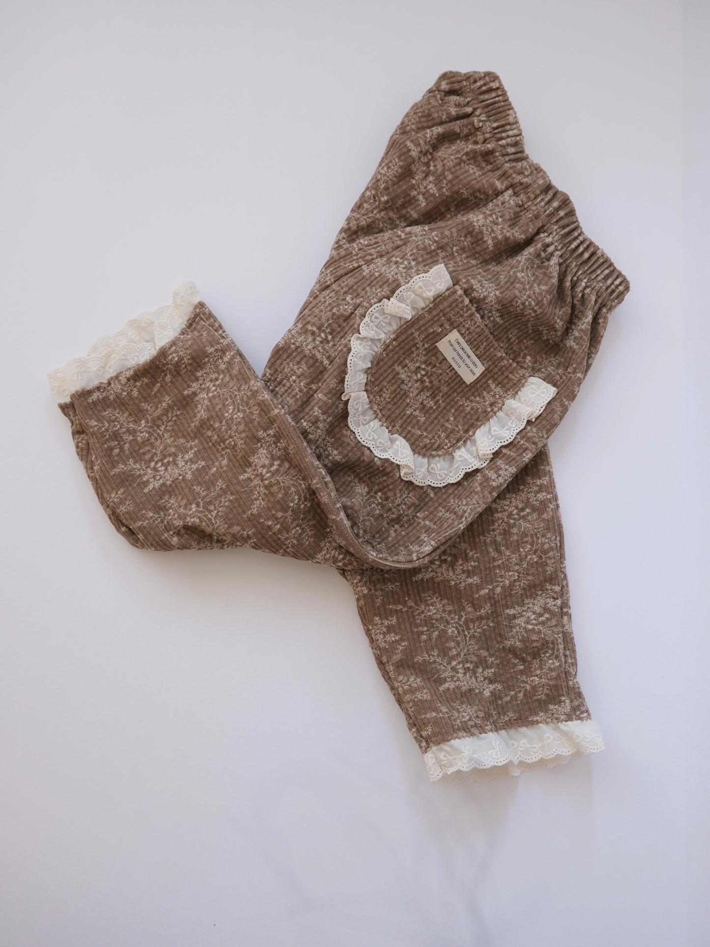 Corduroy Pants | Floral