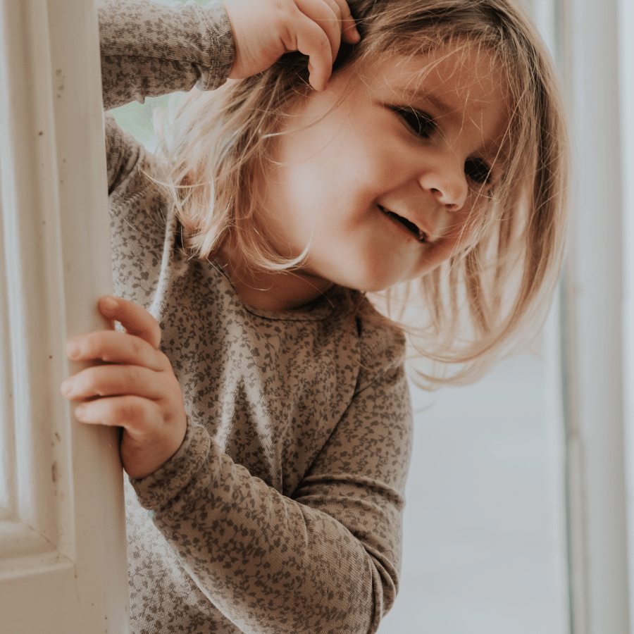 The Printed Long Sleeve Dress - Vine