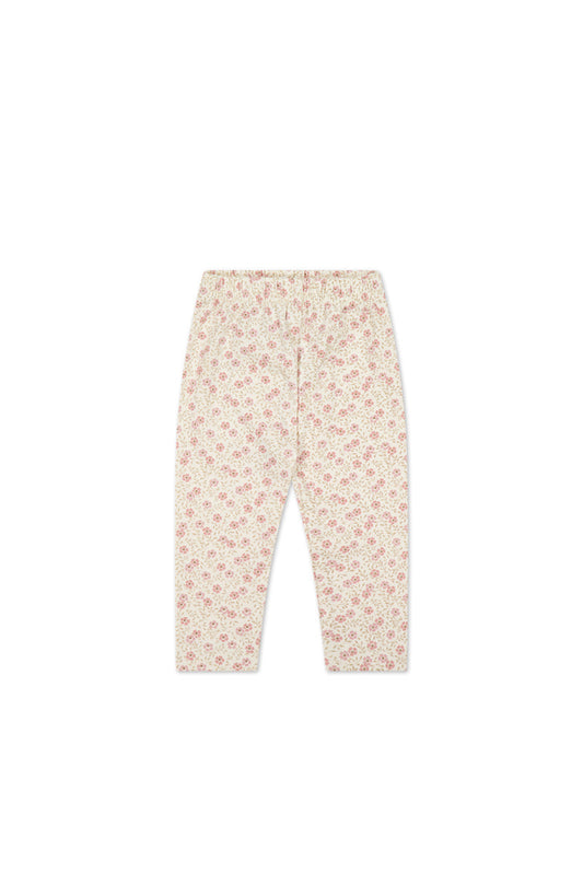 Organic Cotton Everyday Legging - Emmy Egret in 5Y