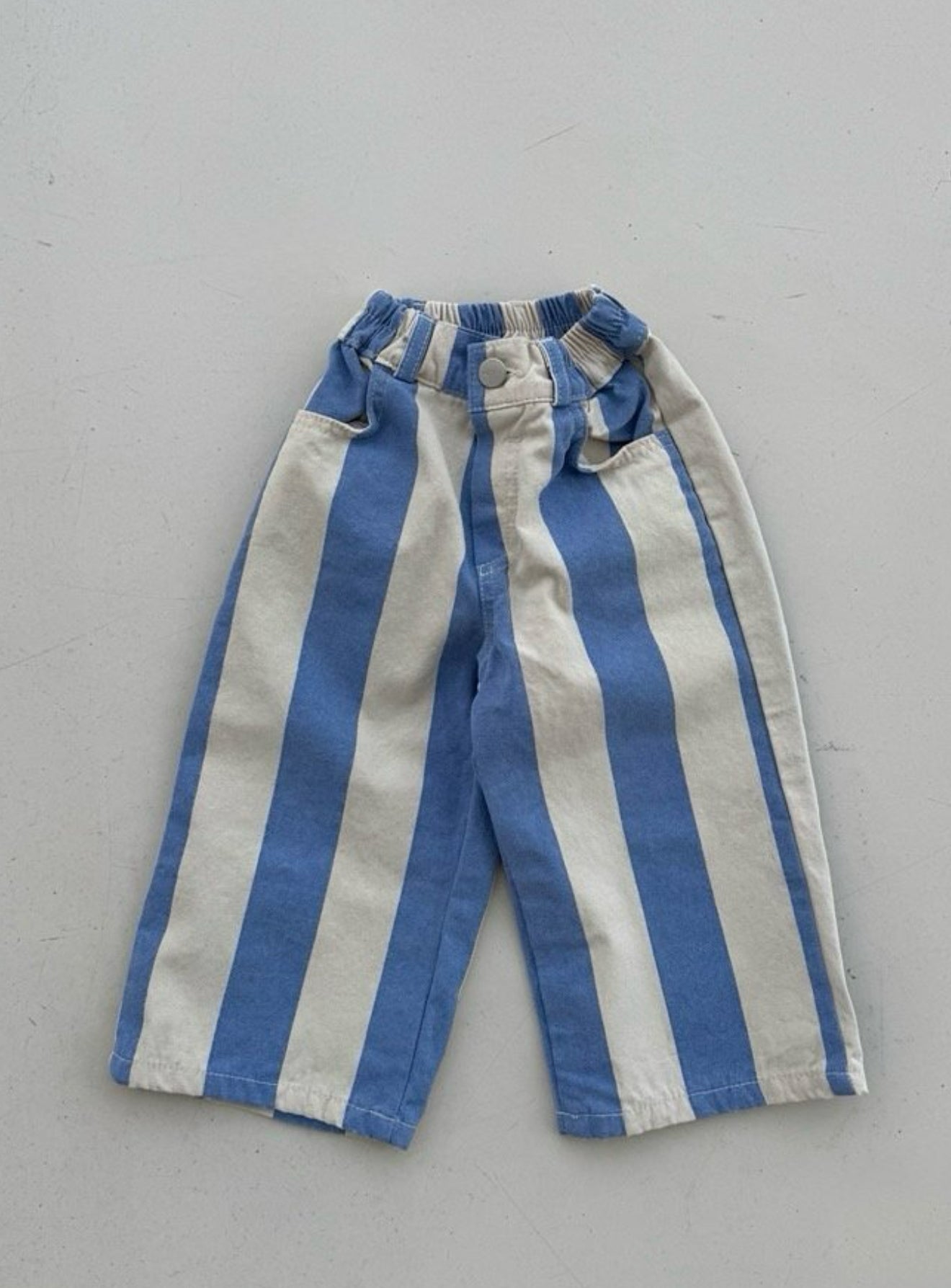 Blue Striped Pants