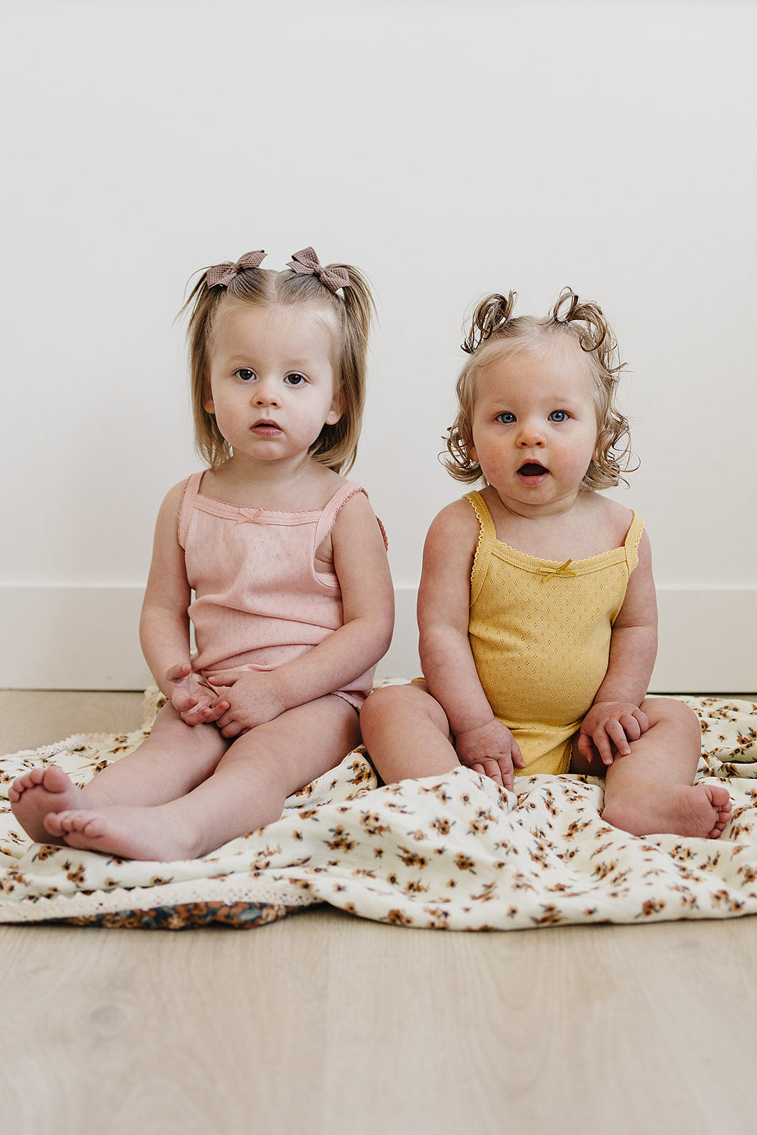 Pink Bow Pointelle Tank Bodysuit