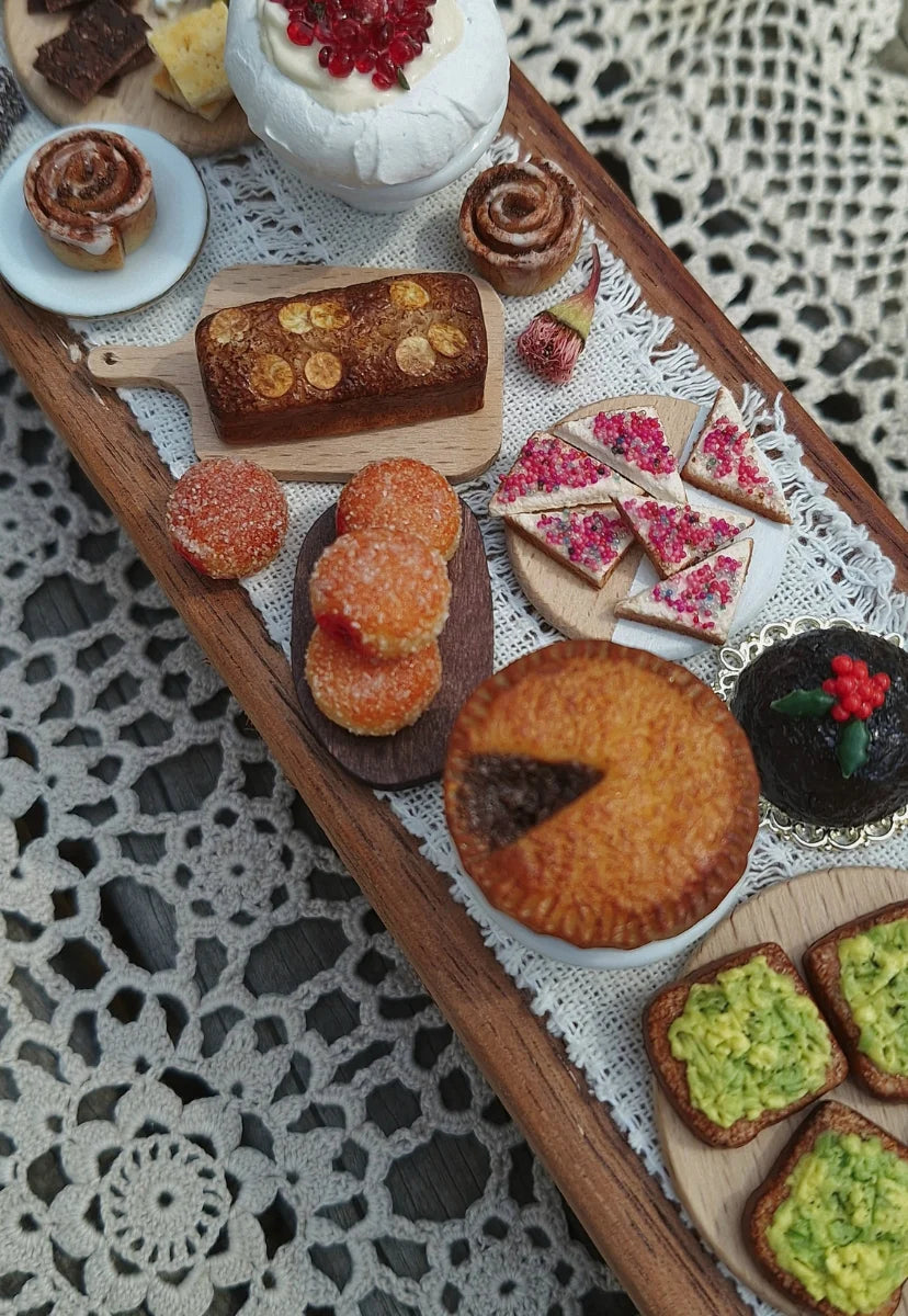 Miniature Jam Donuts on a Paper Doily | Three Pieces