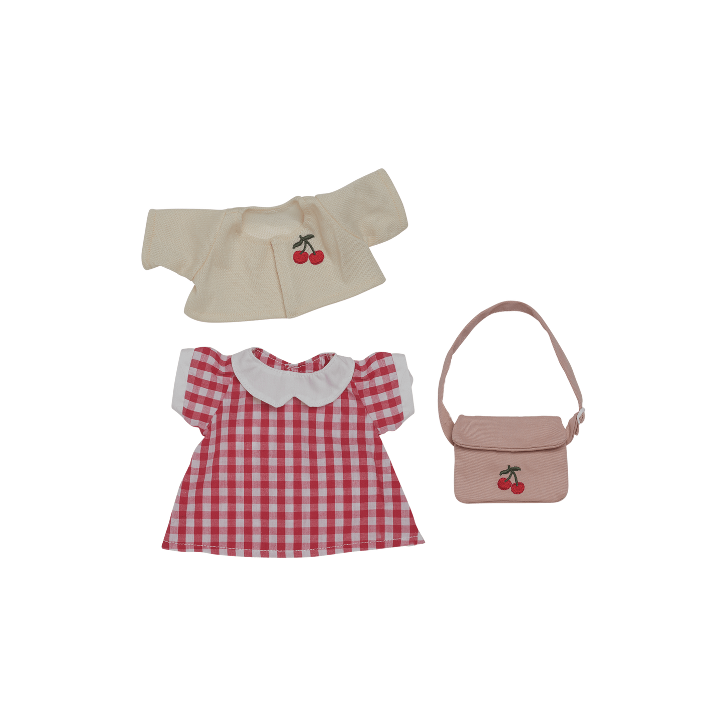 Cherry Gingham Outfit Set