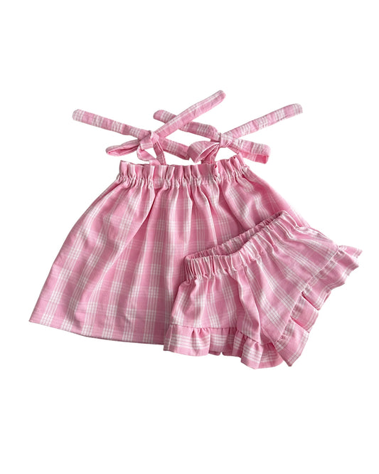 Palaka Summer Top with Frilly Shorts