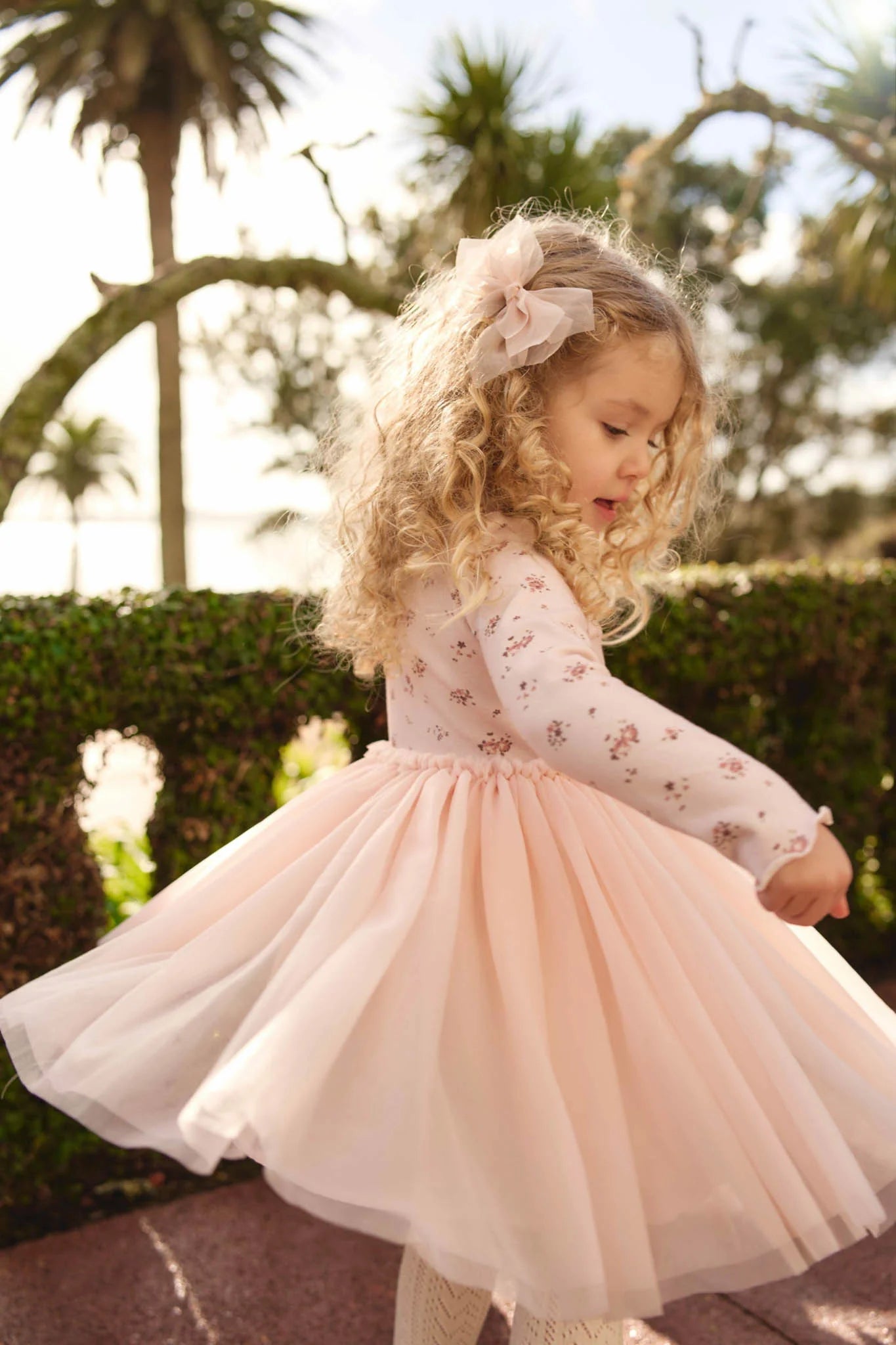Anna Tulle Dress | Petite Fleur Soft Peony in 1Y