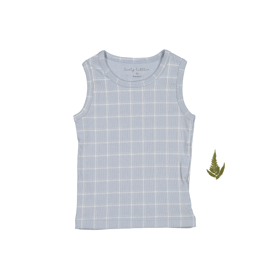 The Printed Tank - Blue Grid