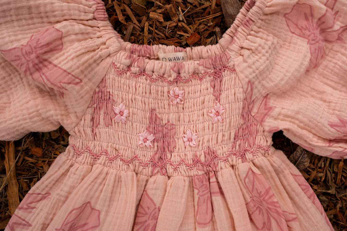Ivy Dress | Vintage Bows Dusty Pink