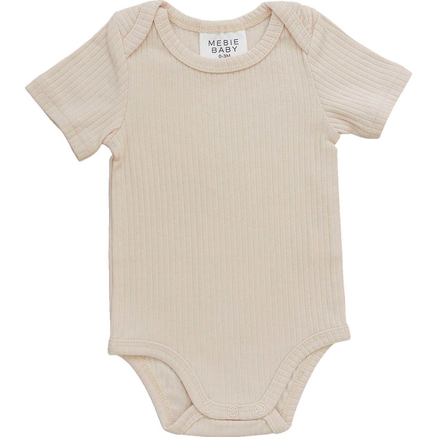 Cream Cotton Ribbed Bodysuit