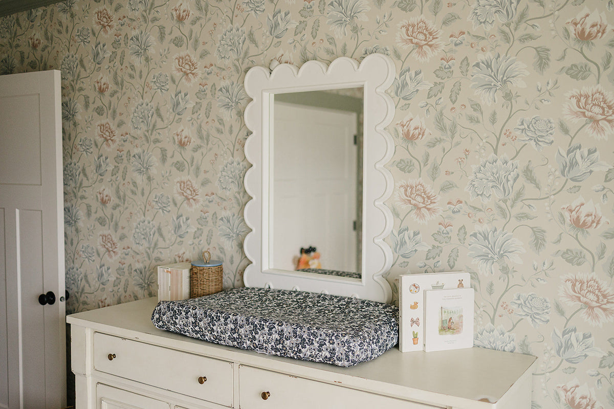 Liberty Floral Muslin Changing Pad Cover