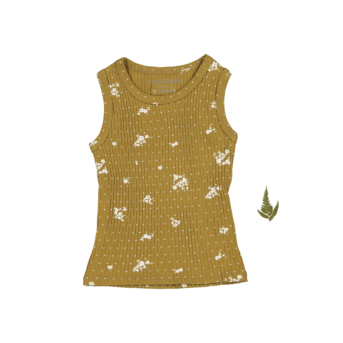 The Printed Tank - Golden Floral