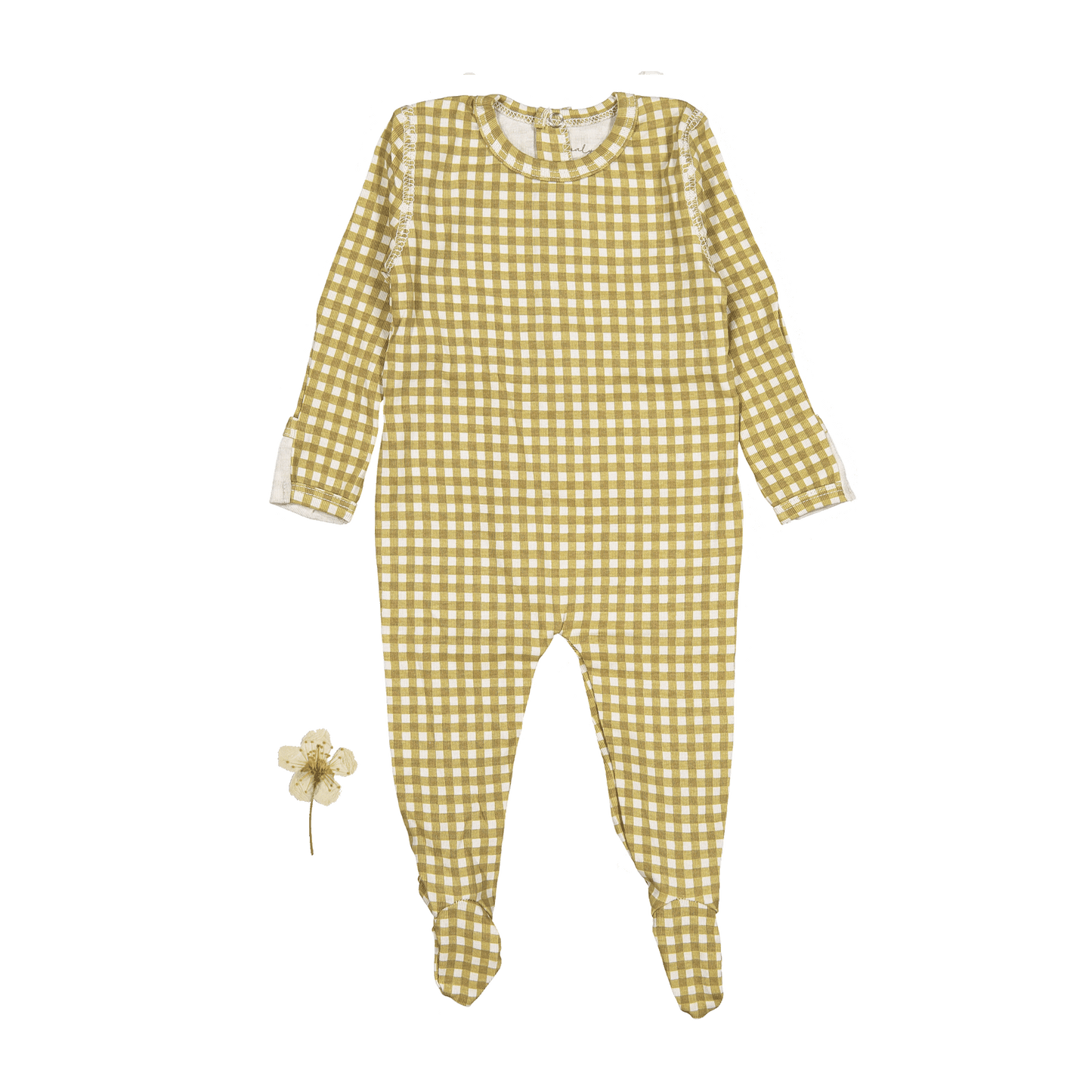 The Printed Romper - Golden Gingham