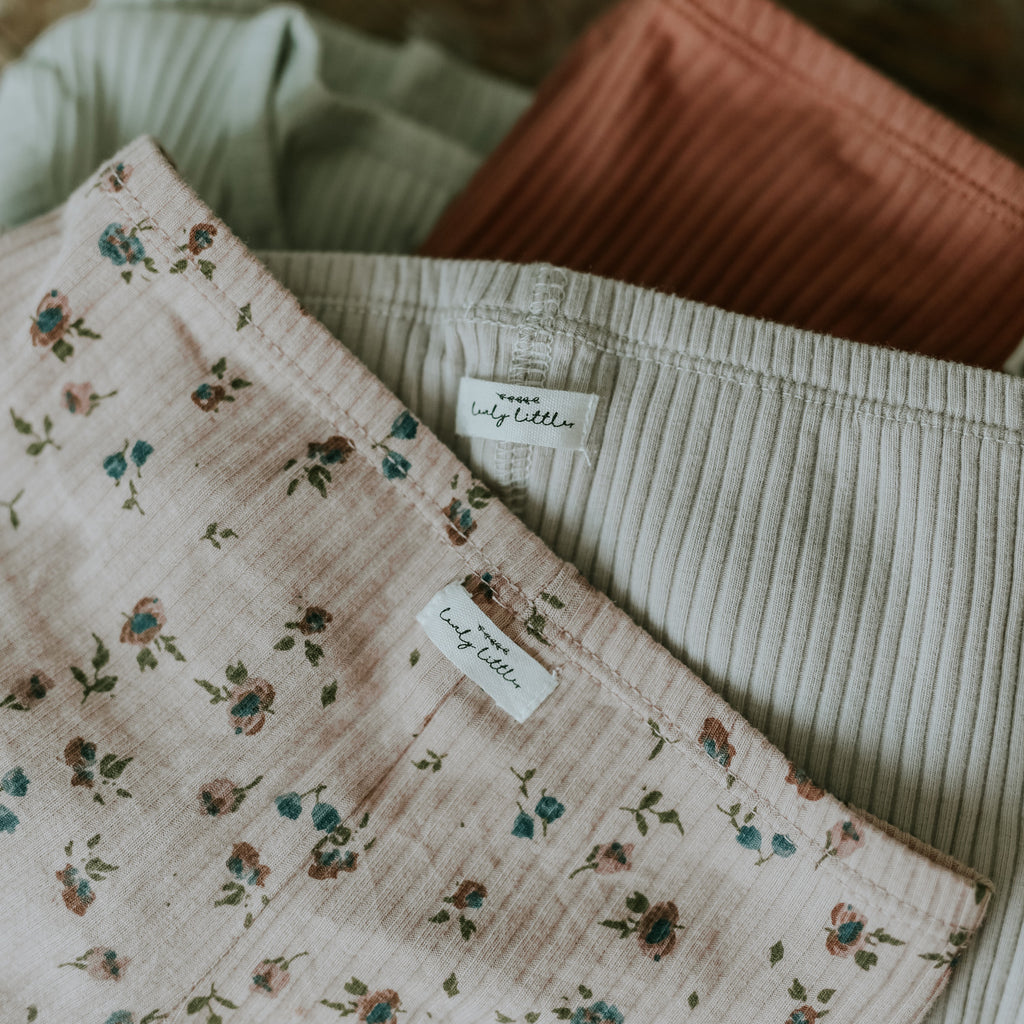 The Printed Long Sleeve Tee - Floral Sand