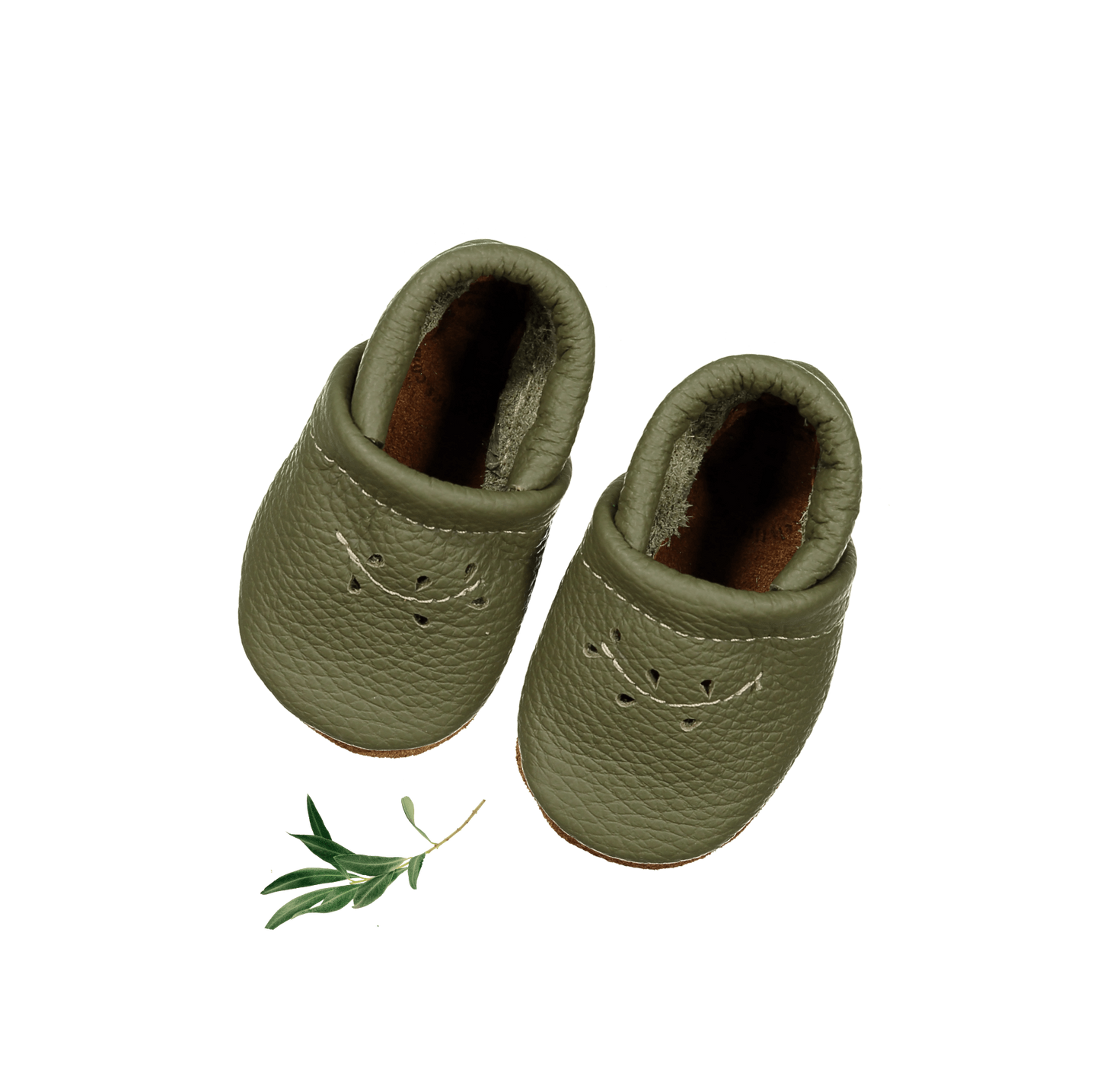 The Leather Mocc - Moss