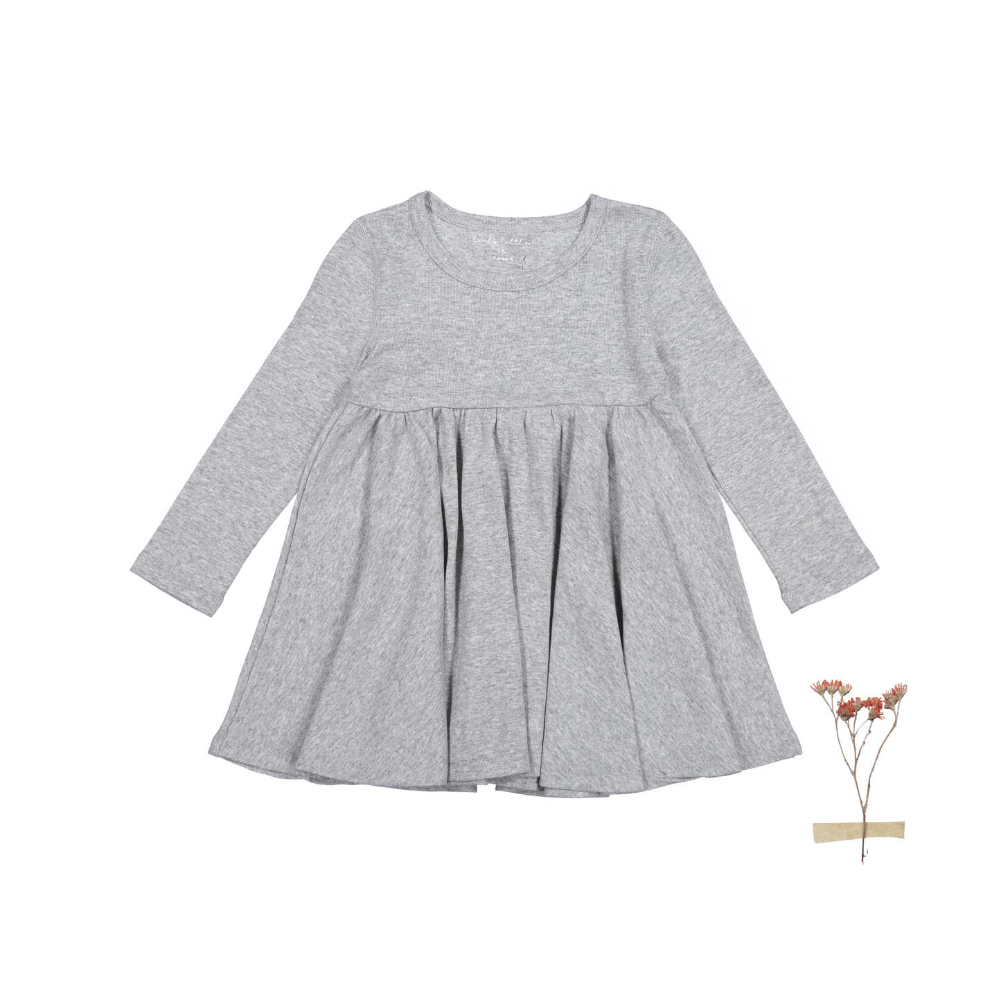 The Long Sleeve Dress - Heather