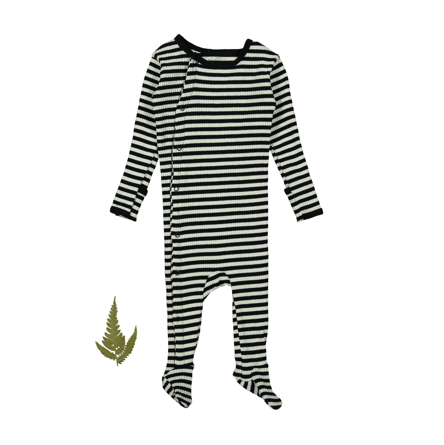 The Printed Snap Romper - Stripe