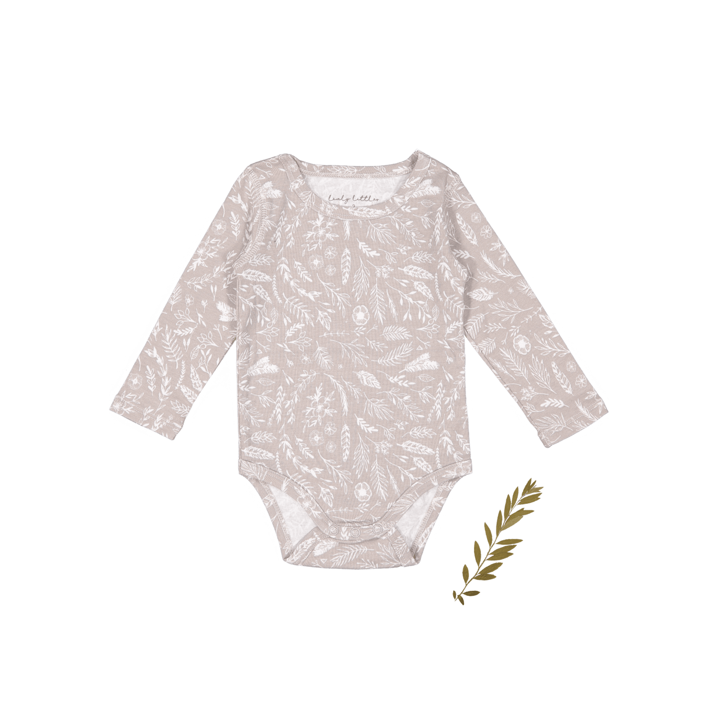 The Printed Long Sleeve Onesie - Signature