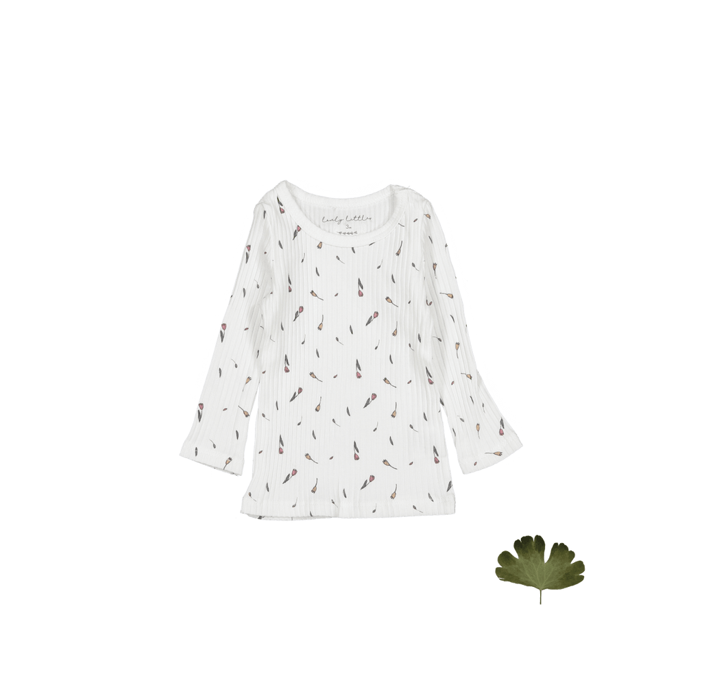 The Printed Long Sleeve Tee - Tulip
