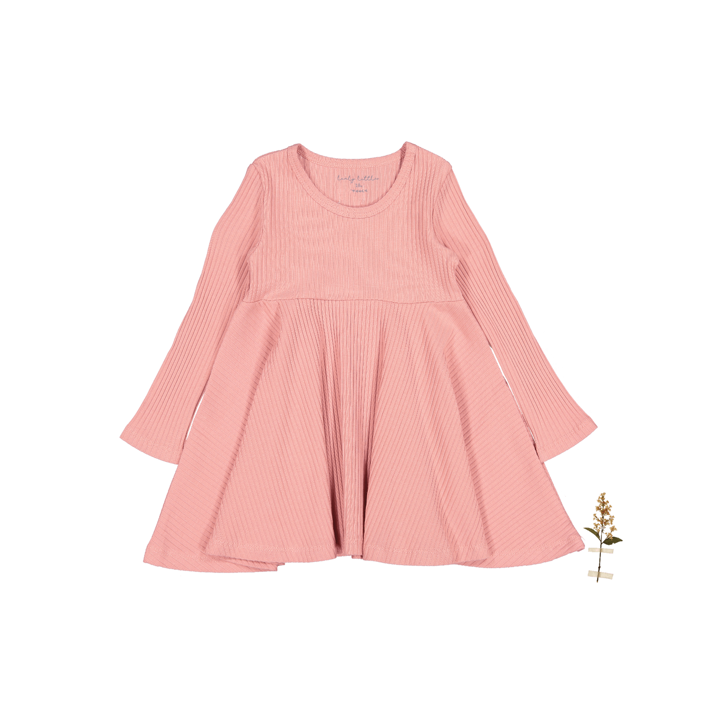 The Long Sleeve Dress - Rose