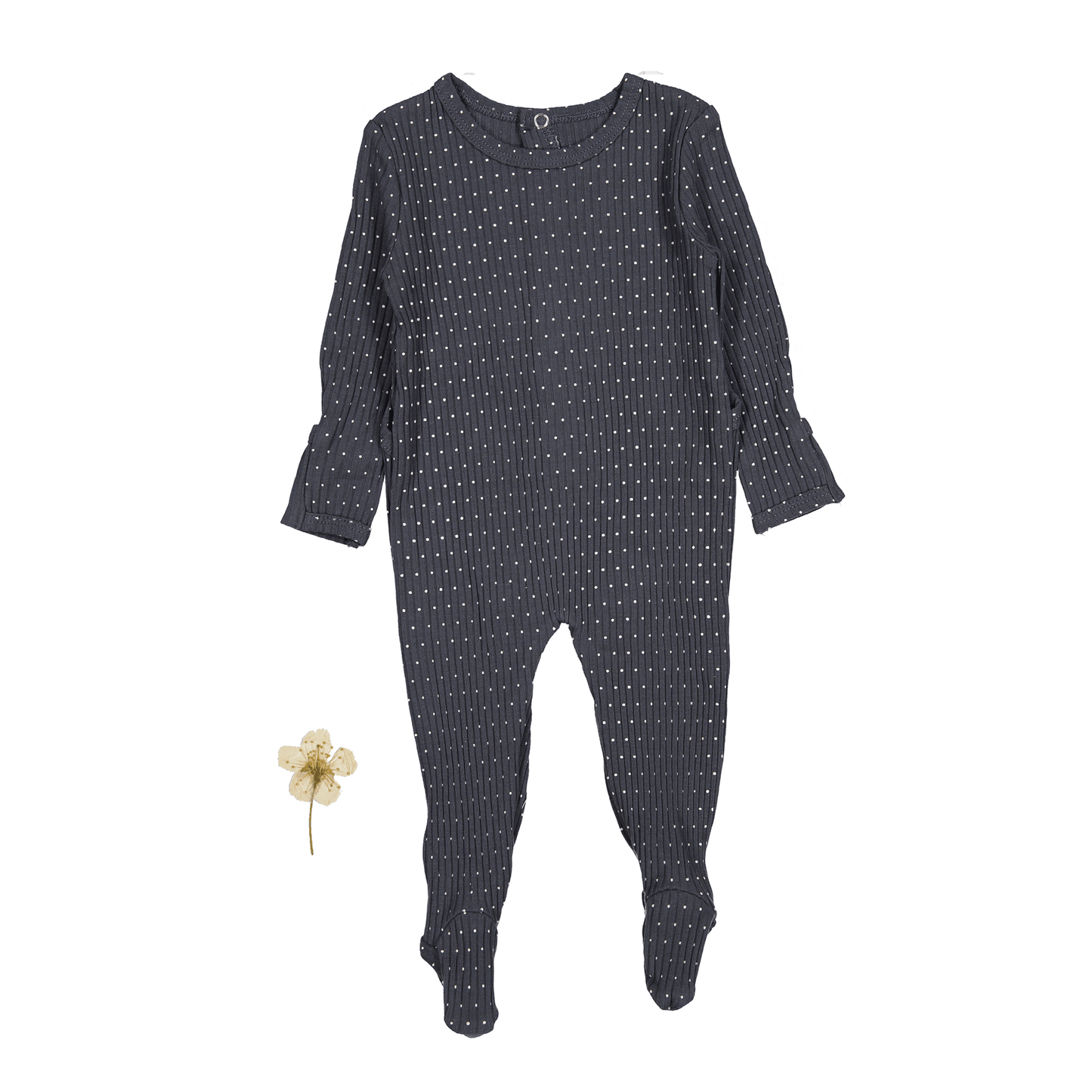 The Printed Romper - Steel Dot