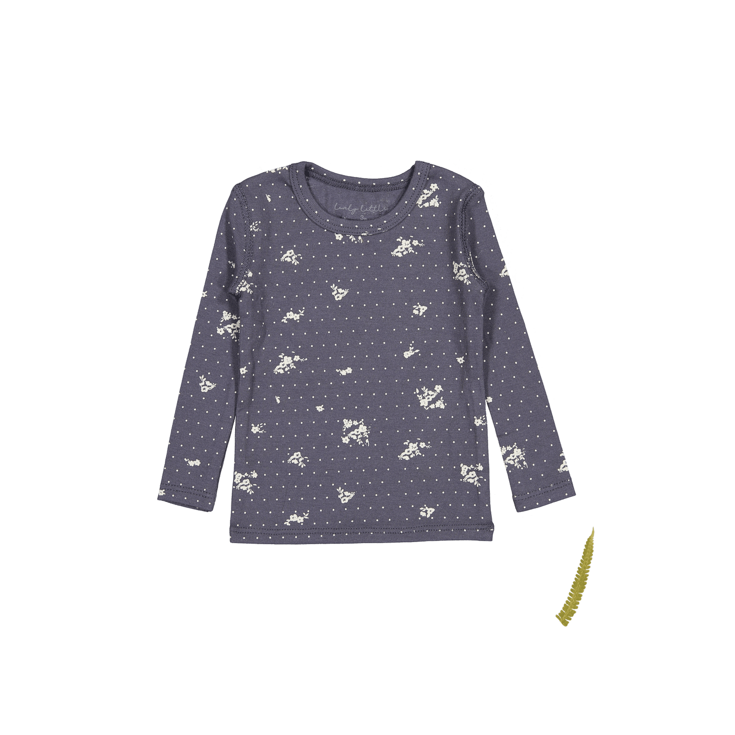 The Printed Long Sleeve Tee - Steel Floral