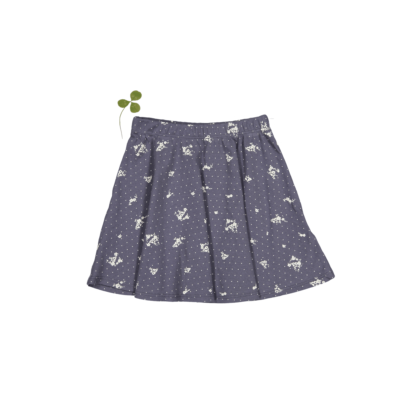 The Printed Skirt - Steel Floral