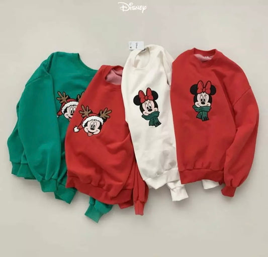 Disney Embroidered Christmas Sweatshirt