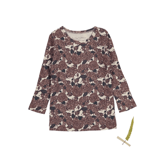 The Printed Long Sleeve Tee - Flora