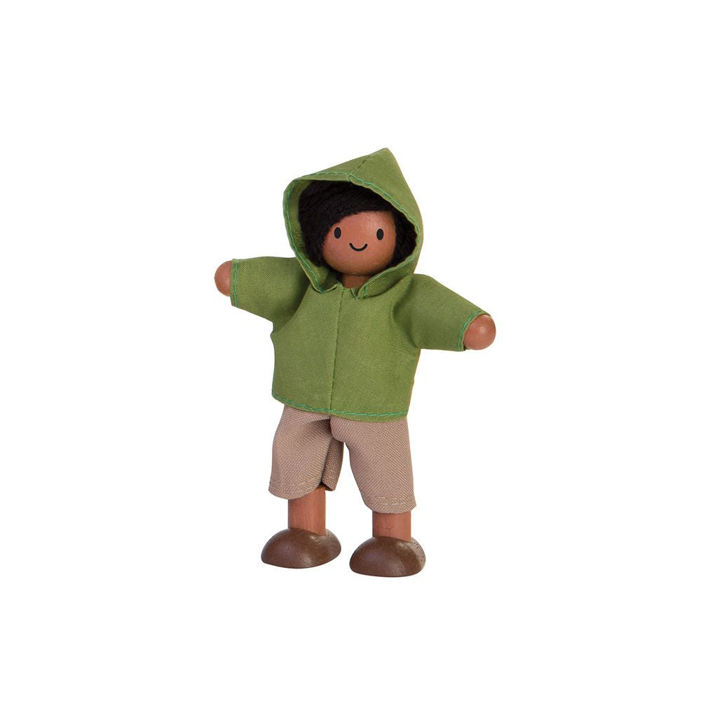 Boy Dollhouse Figure - Medium Skin Tone