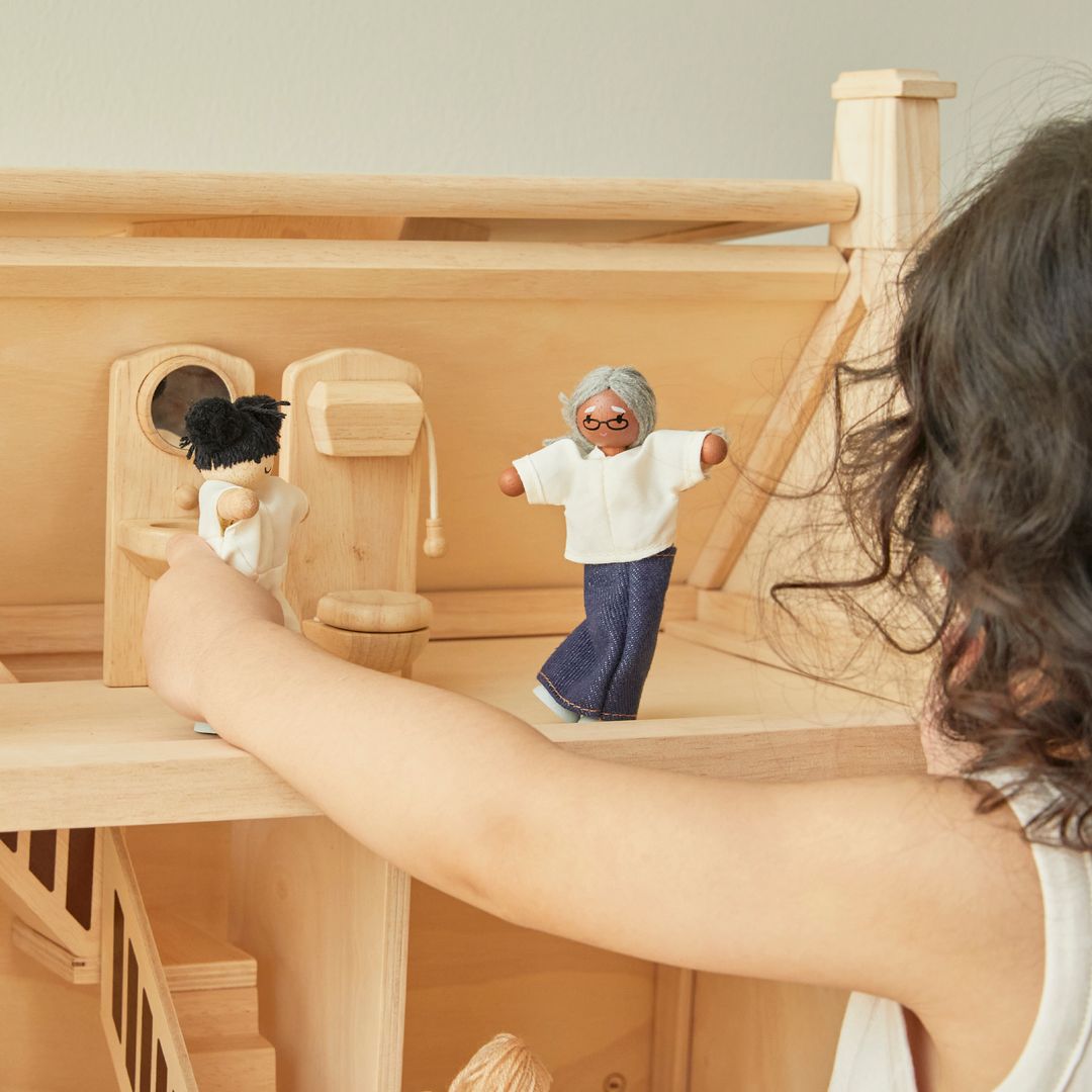 Grandmother Dollhouse Figure - Medium Skin Tone