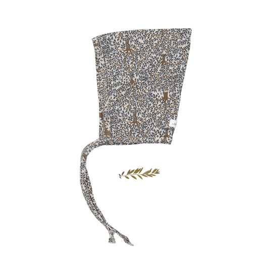 The Printed Pixie Bonnet - Forest