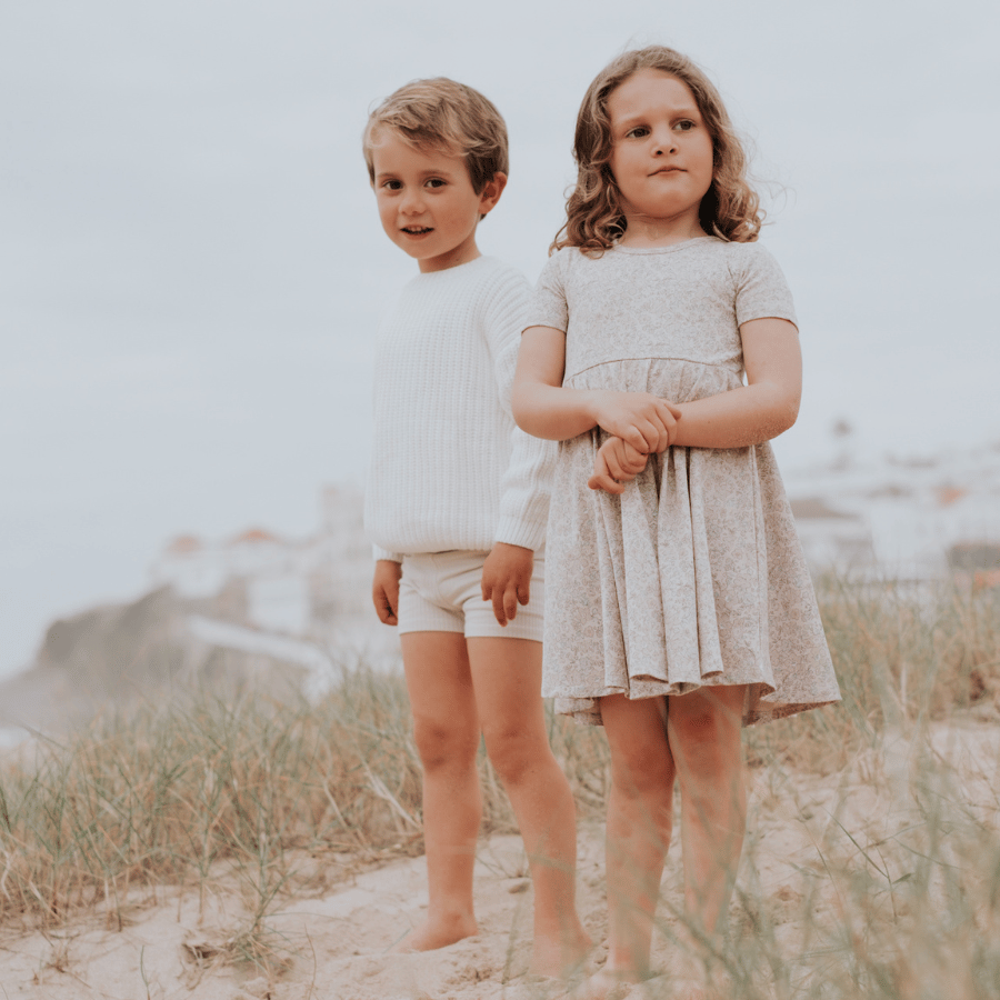 The Printed Short Sleeve Dress - Elise