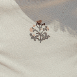The Embroidered Pixie Bonnet - Zara  Pink
