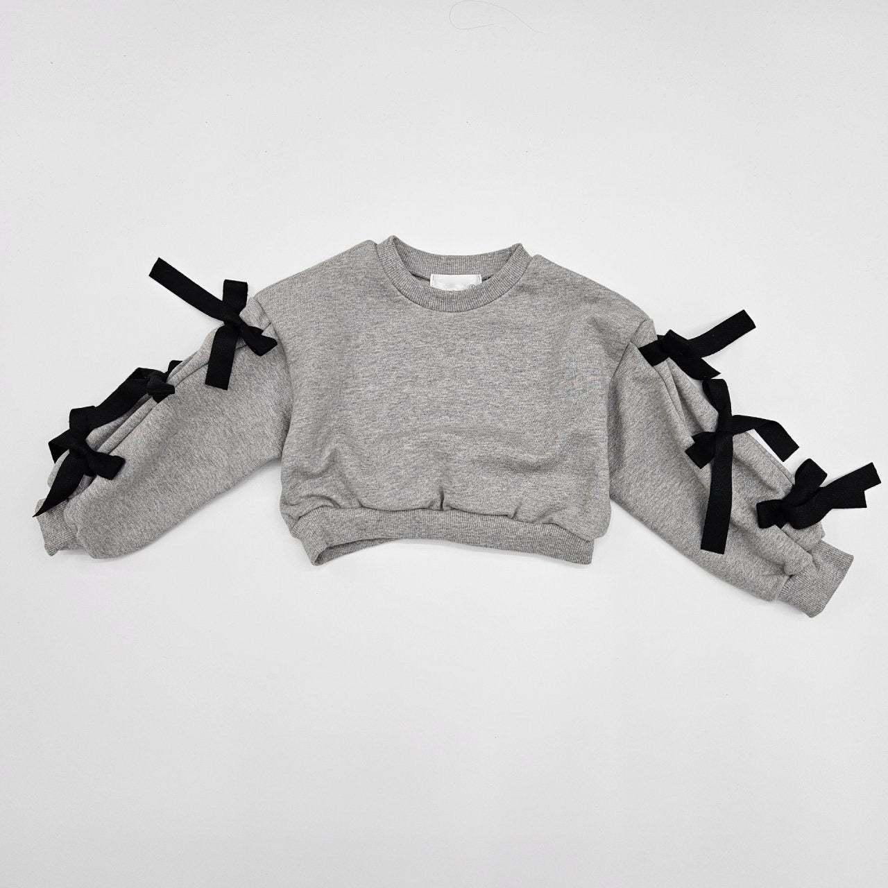 Bow Cropped Sweatshirt