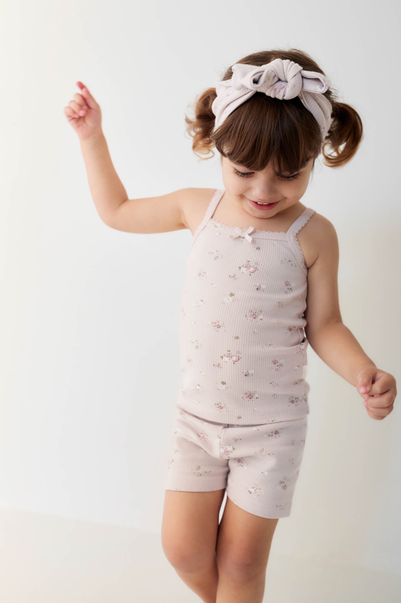 Organic Cotton Fine Rib Singlet | Petite Fleur Violet