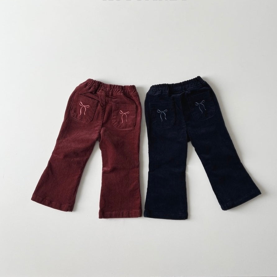 Corduroy Ribbon Pants