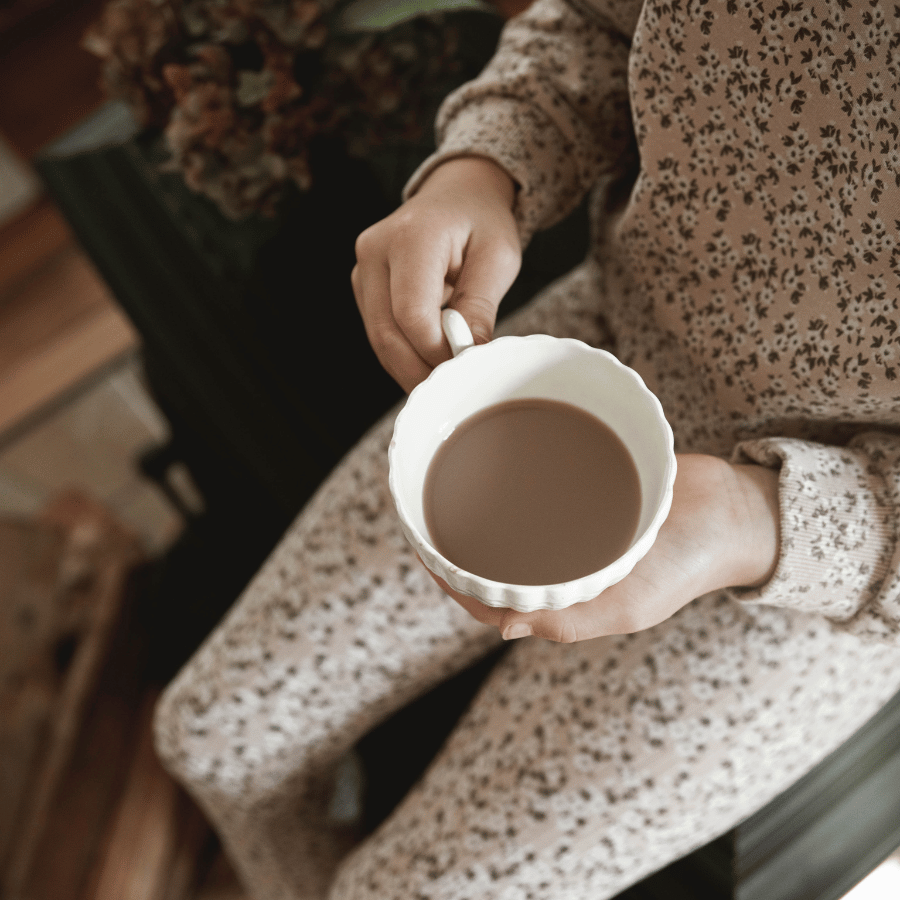 The Printed Sweatshirt - Blueberry