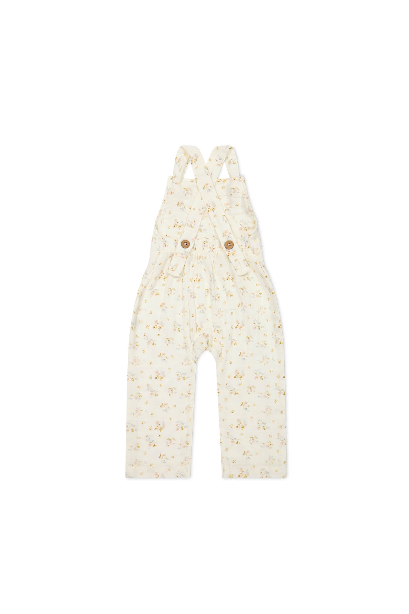 Organic Cotton Muslin River Onepiece | Nina Watercolour Floral 1YR