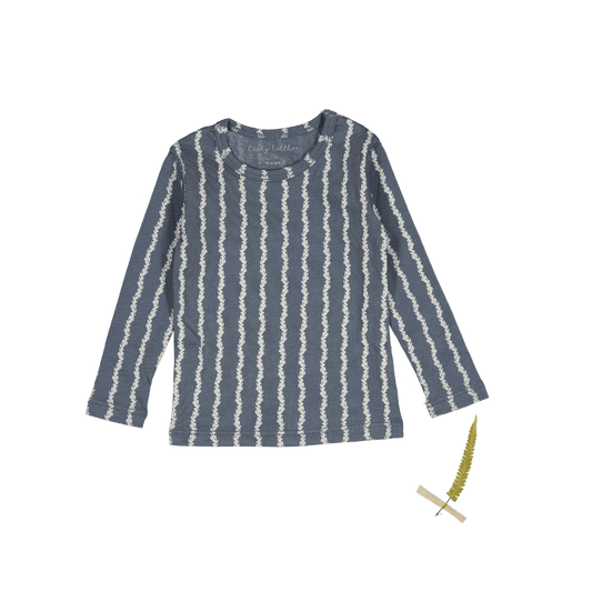 The Printed Long Sleeve Tee -  Linear Stem