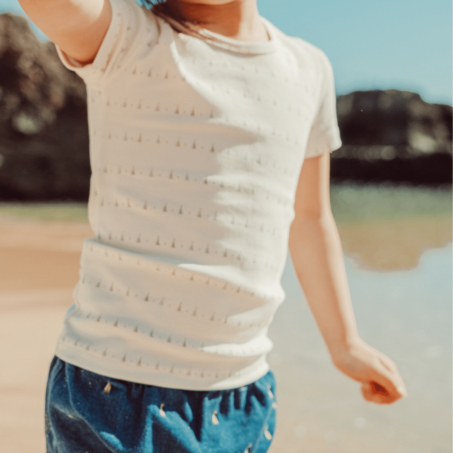 The Printed Short Sleeve Dress - Mini Tulip