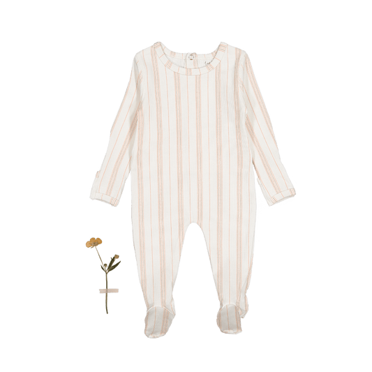 The Printed Romper - Rose Stripe