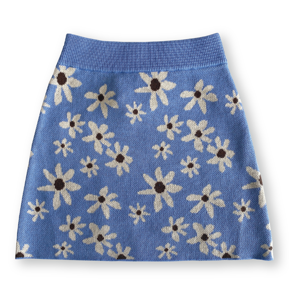 Wild Flower Knit Skirt | Sky