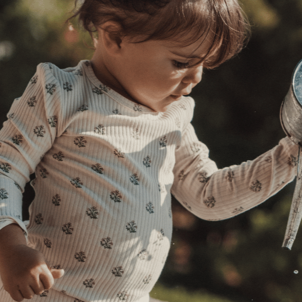The Printed Pixie Bonnet - Zara Blue