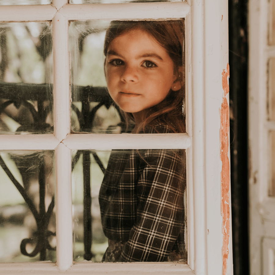 The Corduroy Tunic -  Steel Check