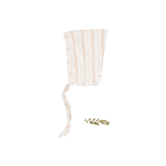 The Printed Pixie Bonnet - Rose Stripe