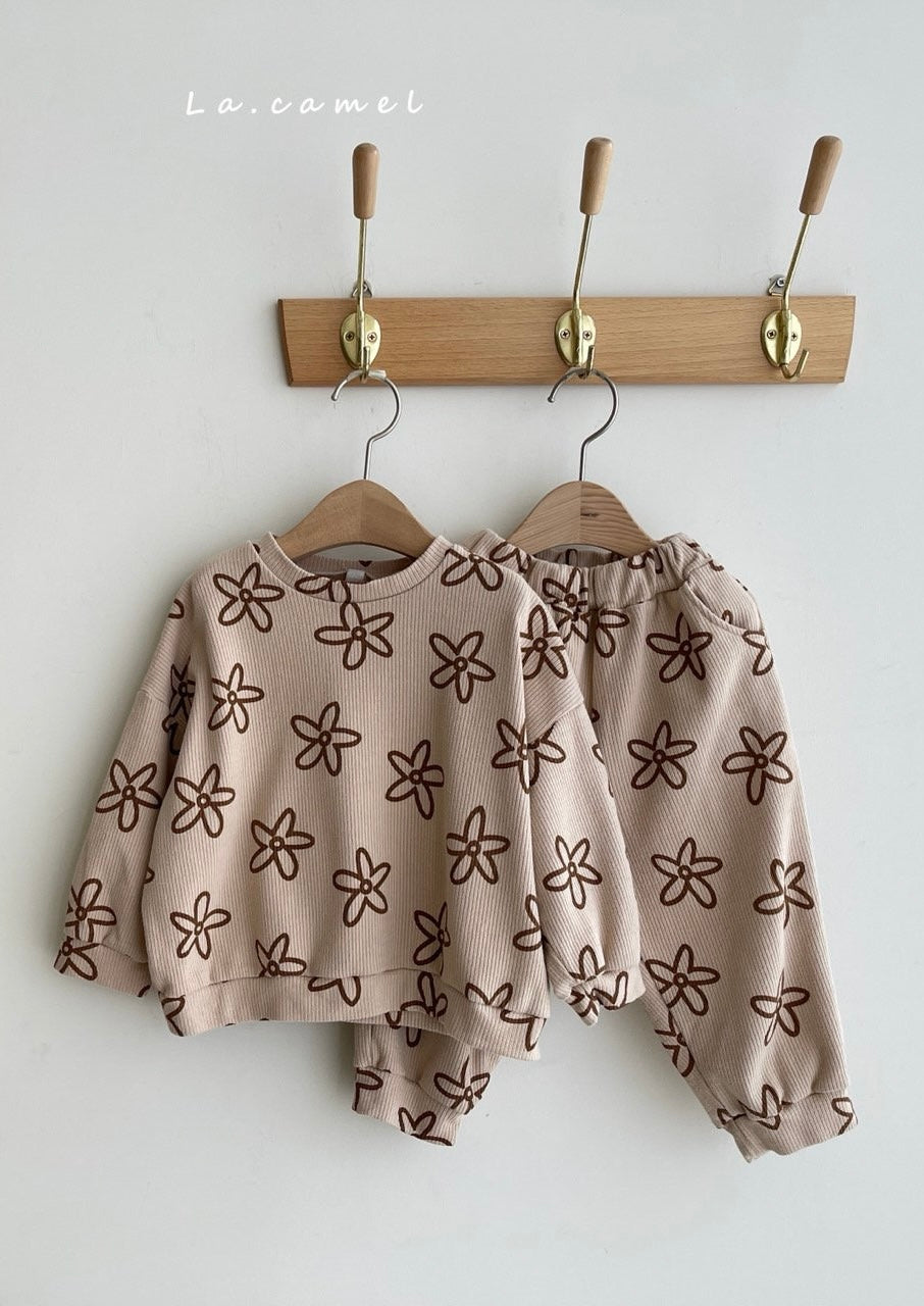 Floral Ribbed Sweater Set | 2/3T