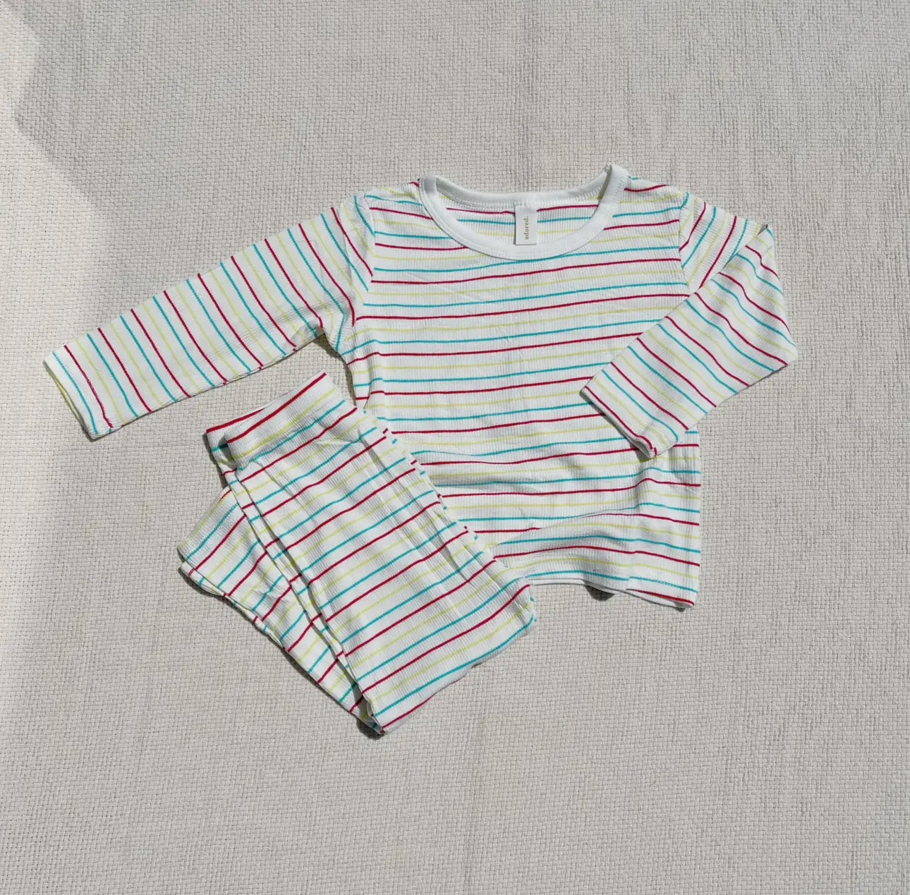 Rainbow Striped Set in 2/3T