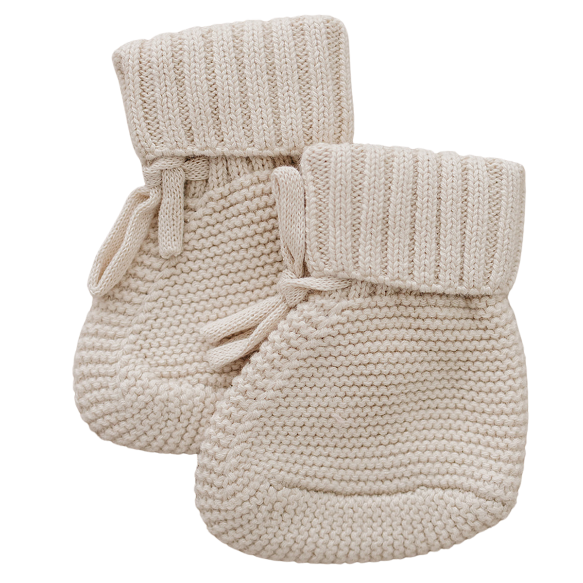 Oatmeal Knit Booties