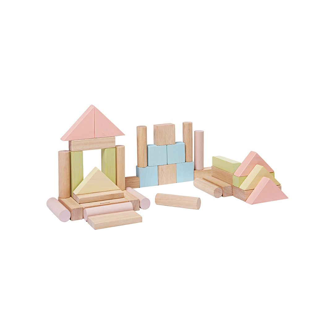 40-Piece Small Unit Blocks – Pastel Set