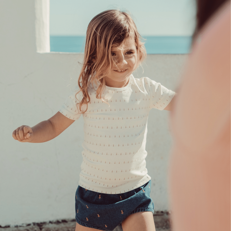 The Printed Short  - Mini Tulip